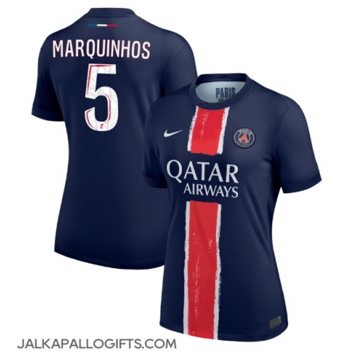 Paris Saint-Germain Marquinhos #5 Kotipaita Naiset 2024-25 Lyhythihainen